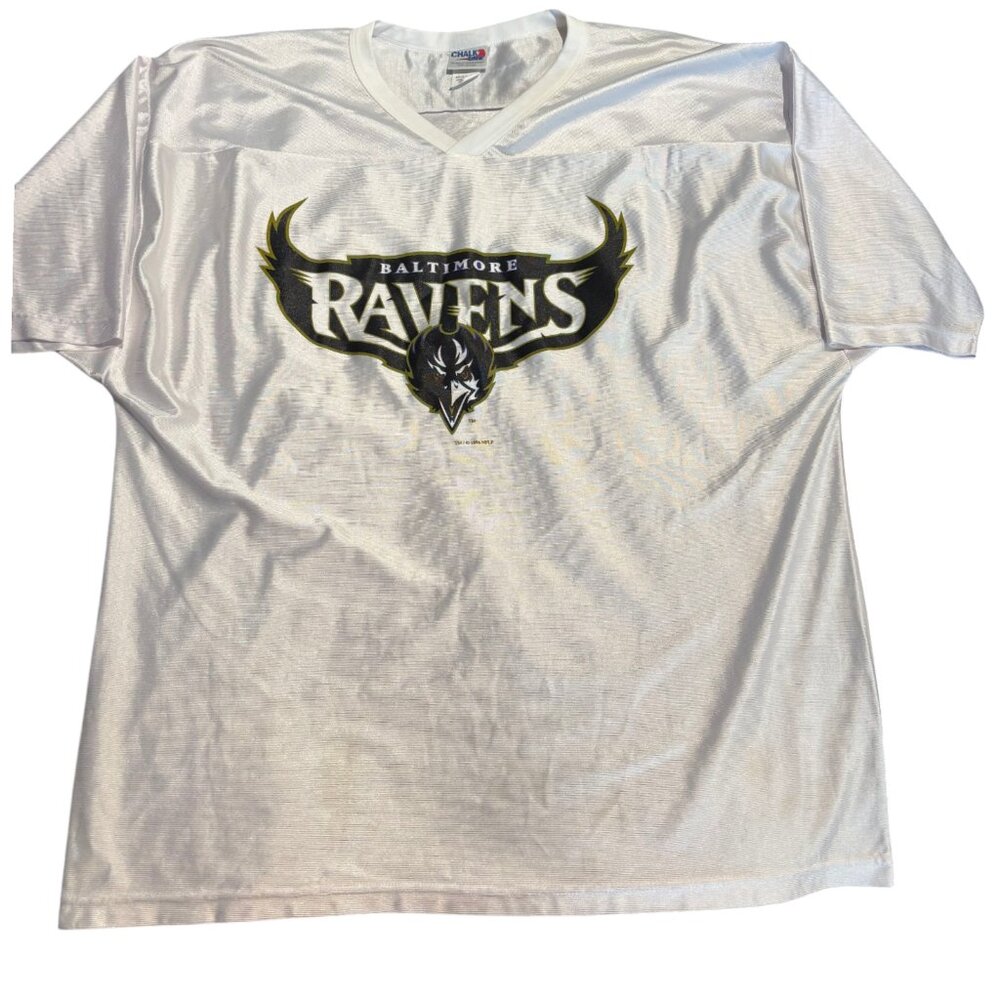 Chalk Line Vintage 90s NFL Baltimore Ravens Jersey Shirt sz XXL Orig Logo